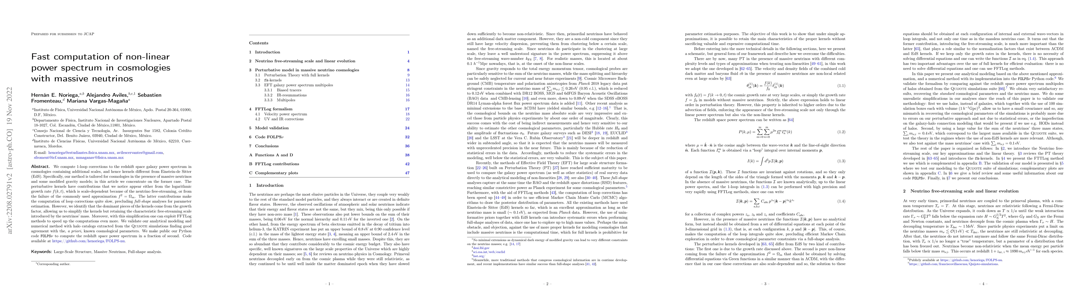 Thumbnail for Fast computation of non-linear power spectrum in cosmologies with
  massive neutrinos