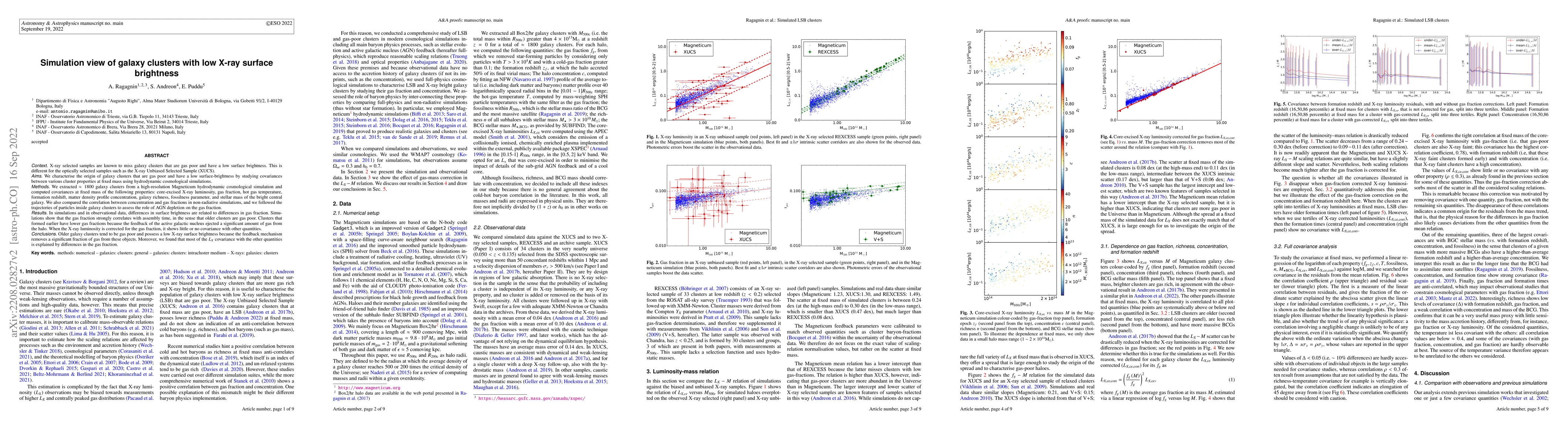 Thumbnail for Simulation view of galaxy clusters with low X-ray surface brightness