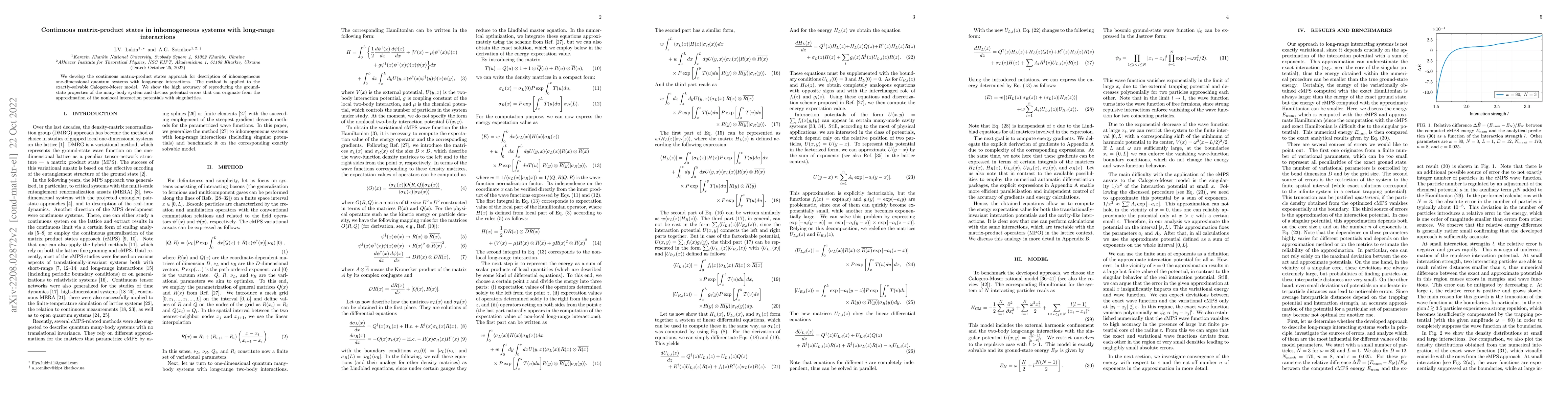 Thumbnail for Continuous matrix-product states in inhomogeneous systems with
  long-range interactions