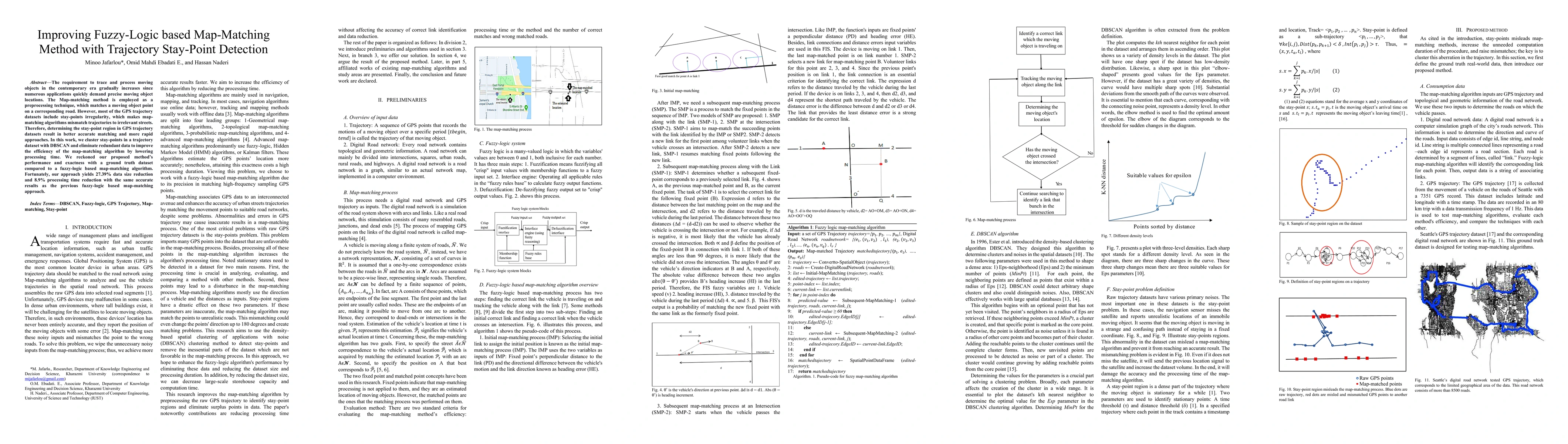 Thumbnail for Improving Fuzzy-Logic based Map-Matching Method with Trajectory
  Stay-Point Detection