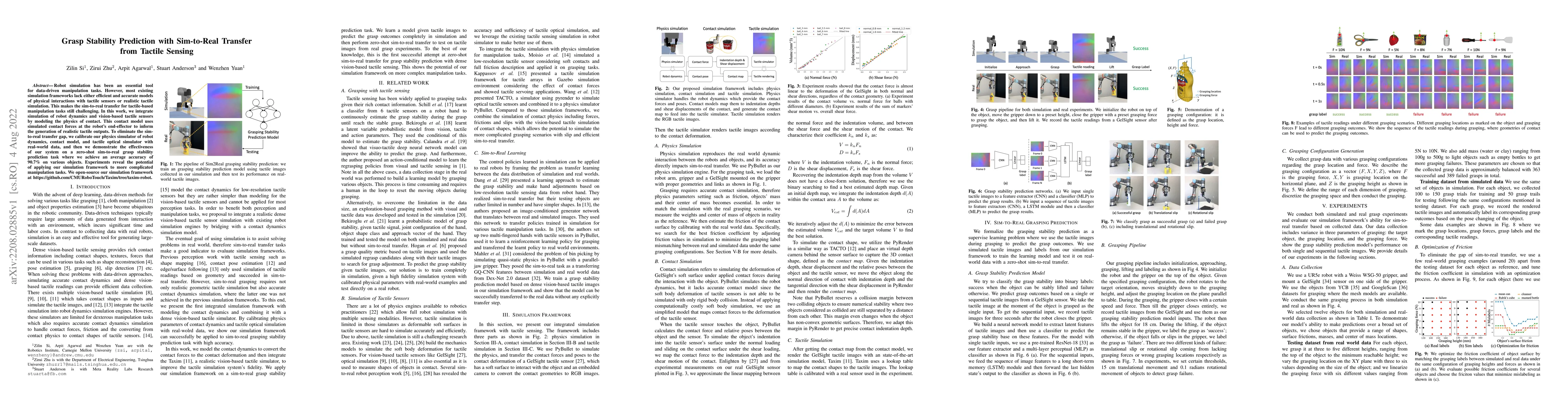 Thumbnail for Grasp Stability Prediction with Sim-to-Real Transfer from Tactile
  Sensing
