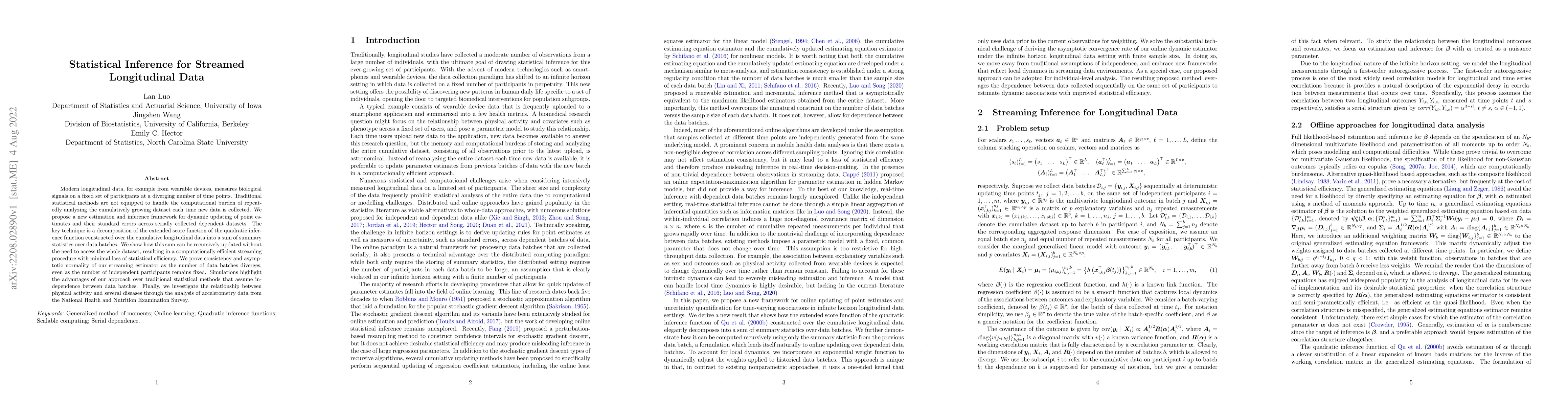 Thumbnail for Statistical Inference for Streamed Longitudinal Data