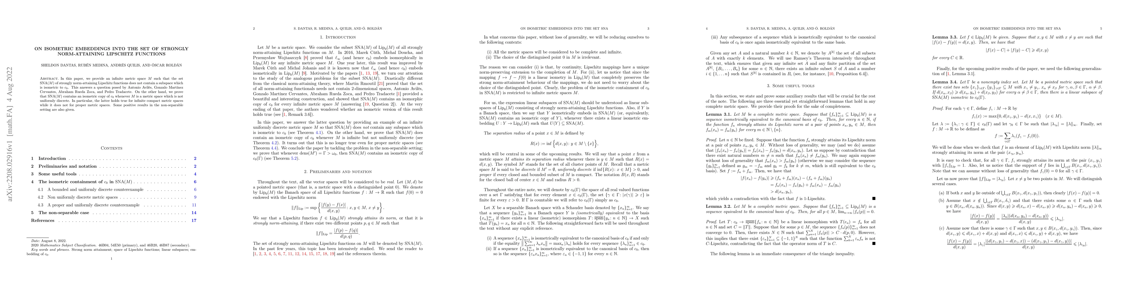 Thumbnail for On isometric embeddings into the set of strongly norm-attaining
  Lipschitz functions