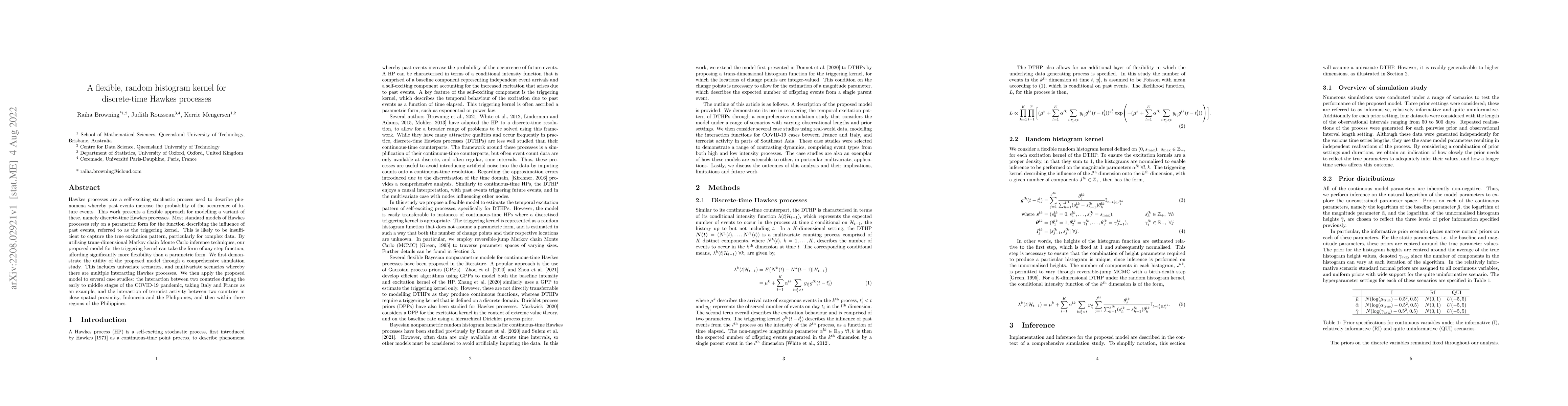 Thumbnail for A flexible, random histogram kernel for discrete-time Hawkes processes