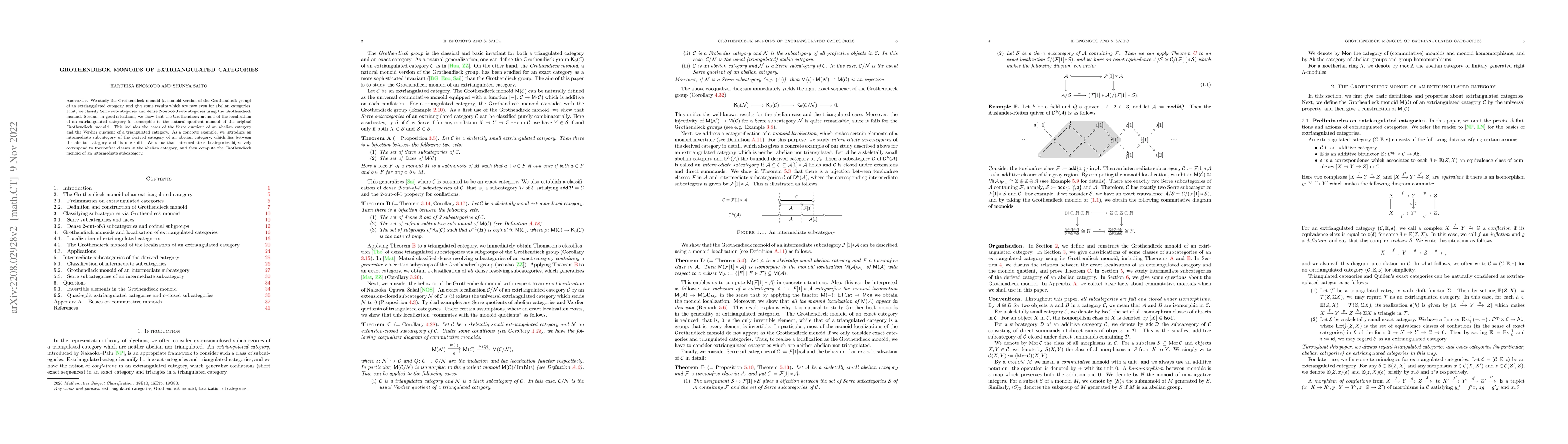 Thumbnail for Grothendieck monoids of extriangulated categories