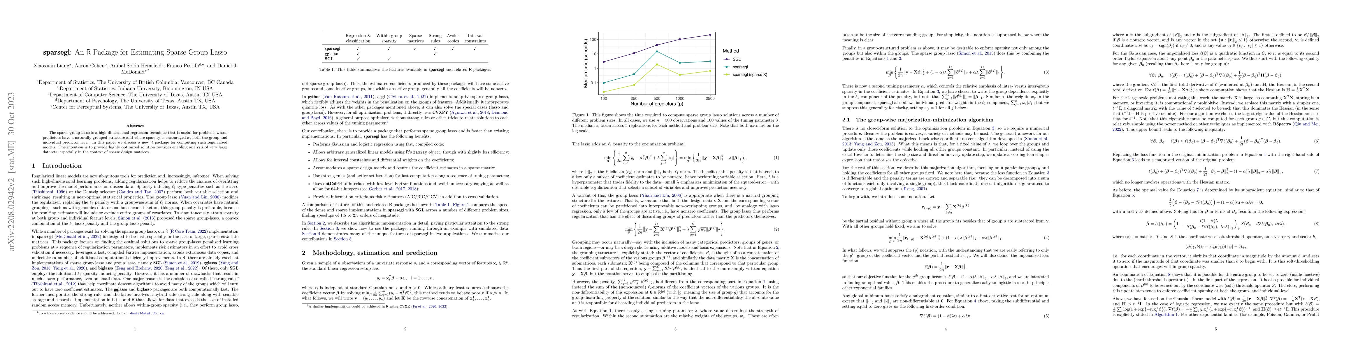 Thumbnail for sparsegl: An R Package for Estimating Sparse Group Lasso