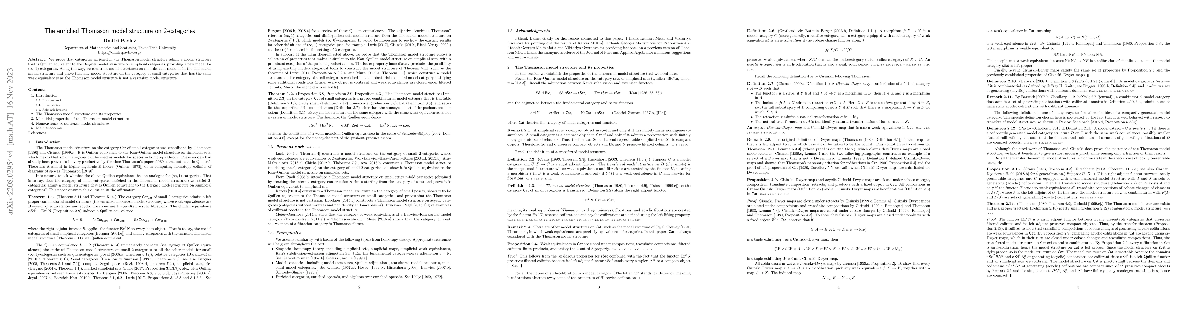 Thumbnail for The enriched Thomason model structure on 2-categories