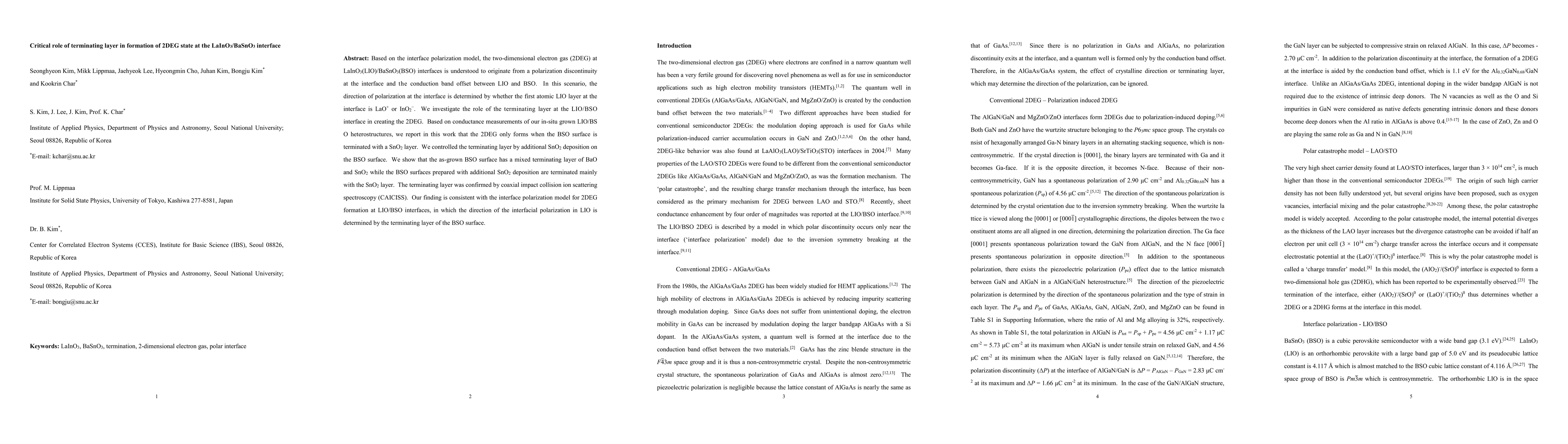 Thumbnail for Critical role of terminating layer in formation of 2DEG state at the
  $LaInO_{3}$/$BaSnO_{3}$ interface