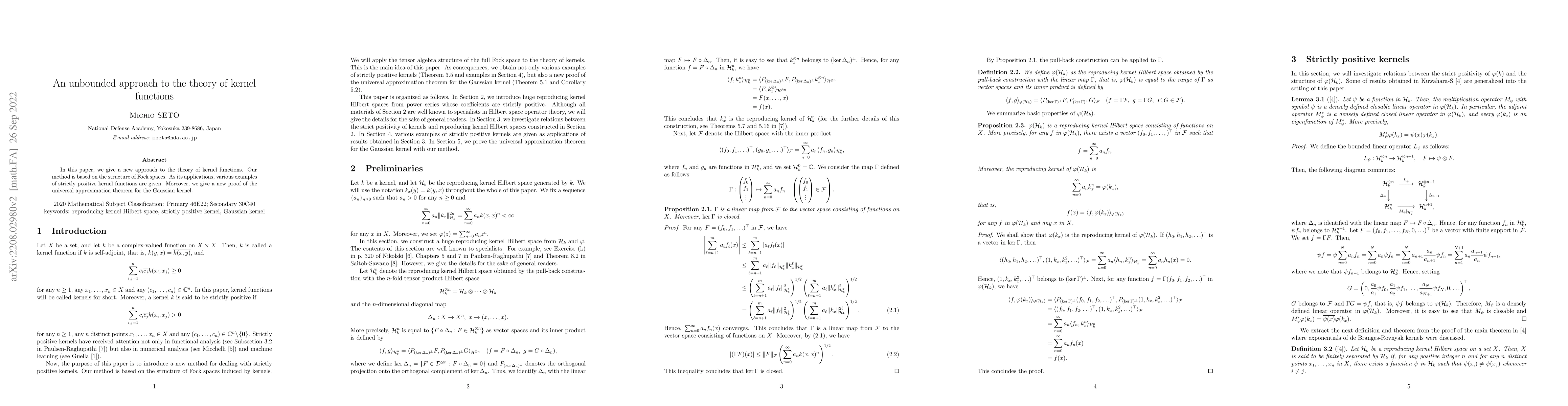 Thumbnail for A Fock space approach to the theory of strictly positive kernels