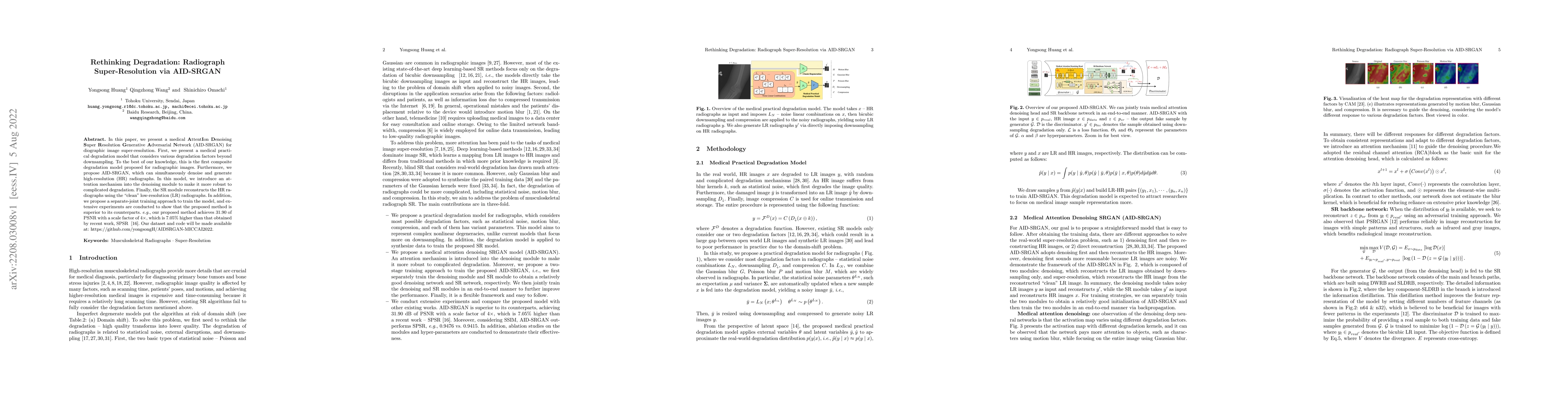 Thumbnail for Rethinking Degradation: Radiograph Super-Resolution via AID-SRGAN