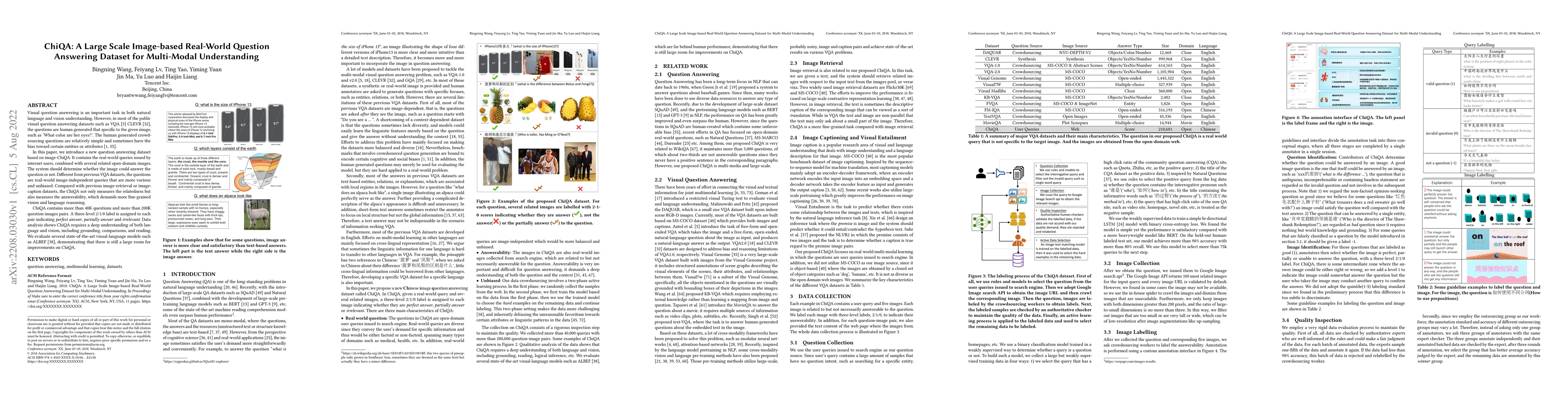 Thumbnail for ChiQA: A Large Scale Image-based Real-World Question Answering Dataset
  for Multi-Modal Understanding