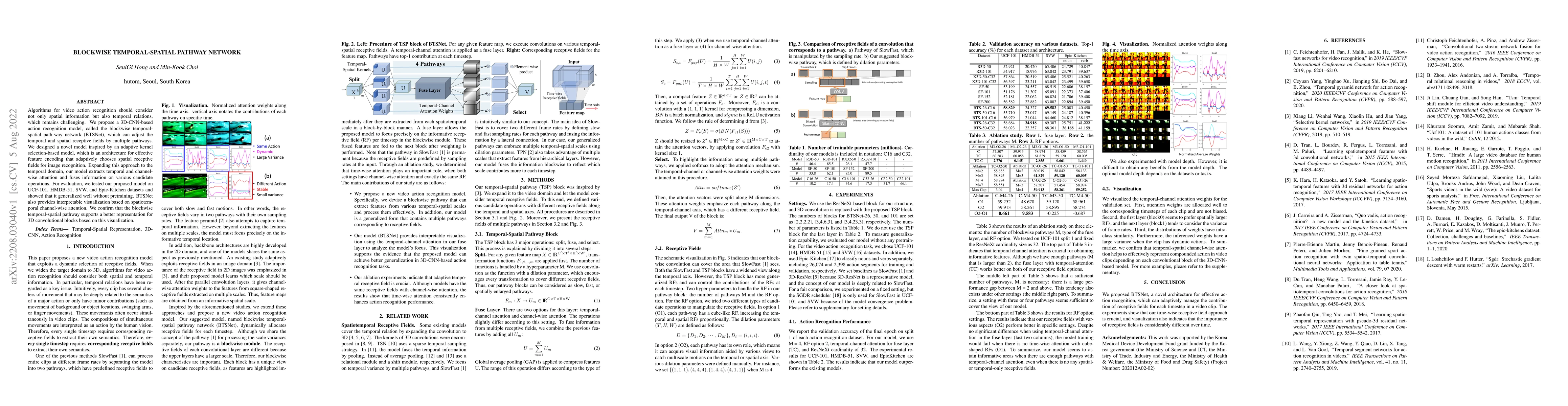 Thumbnail for Blockwise Temporal-Spatial Pathway Network