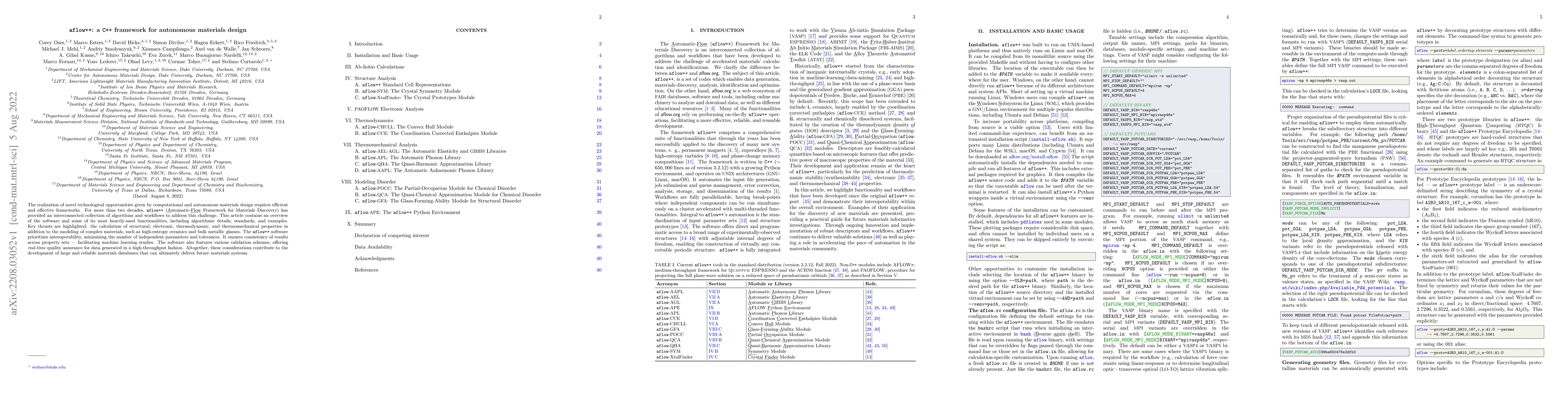 Thumbnail for aflow++: a C++ framework for autonomous materials design