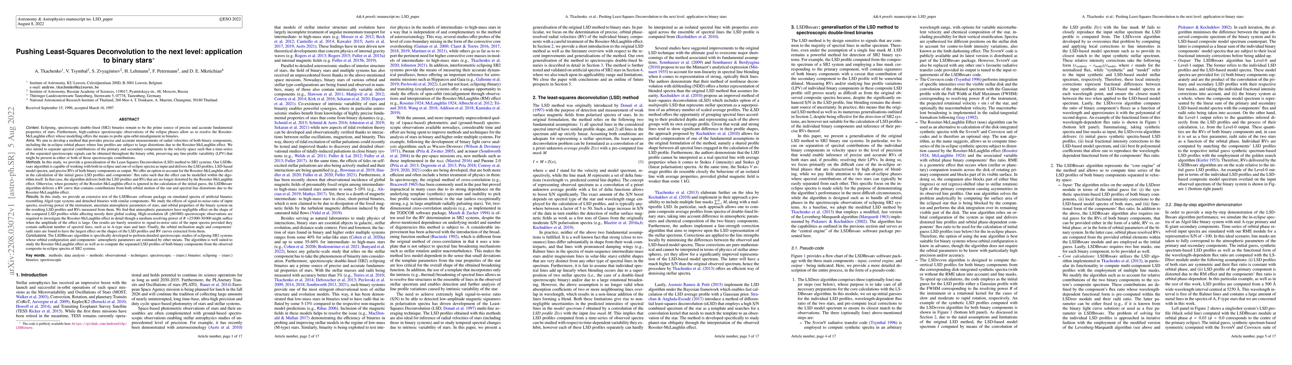 Thumbnail for Pushing Least-Squares Deconvolution to the next level: application to
  binary stars
