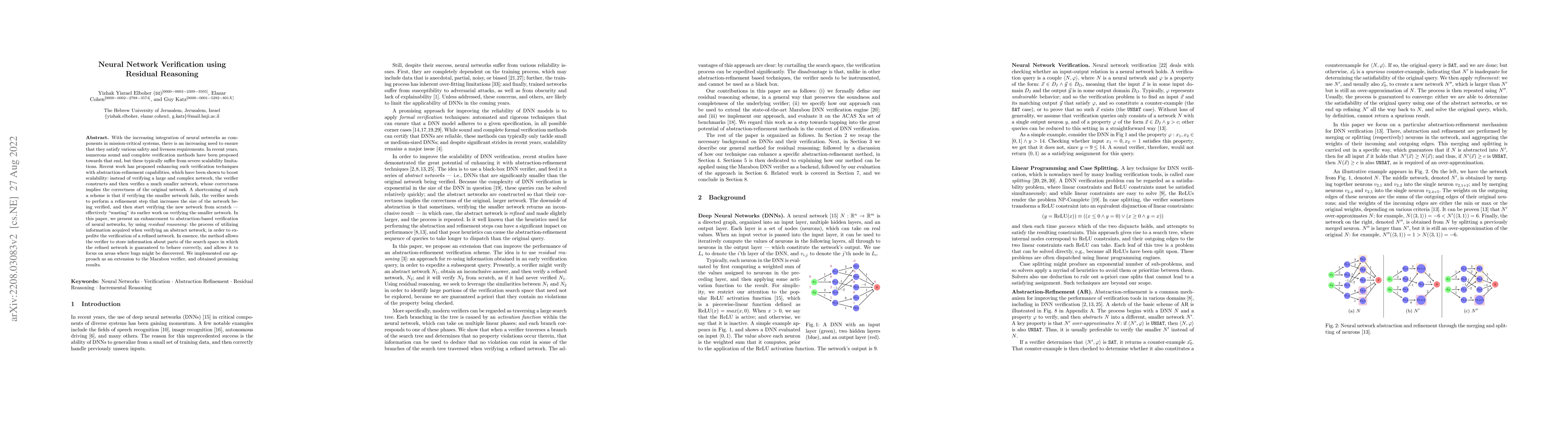 Thumbnail for Neural Network Verification using Residual Reasoning