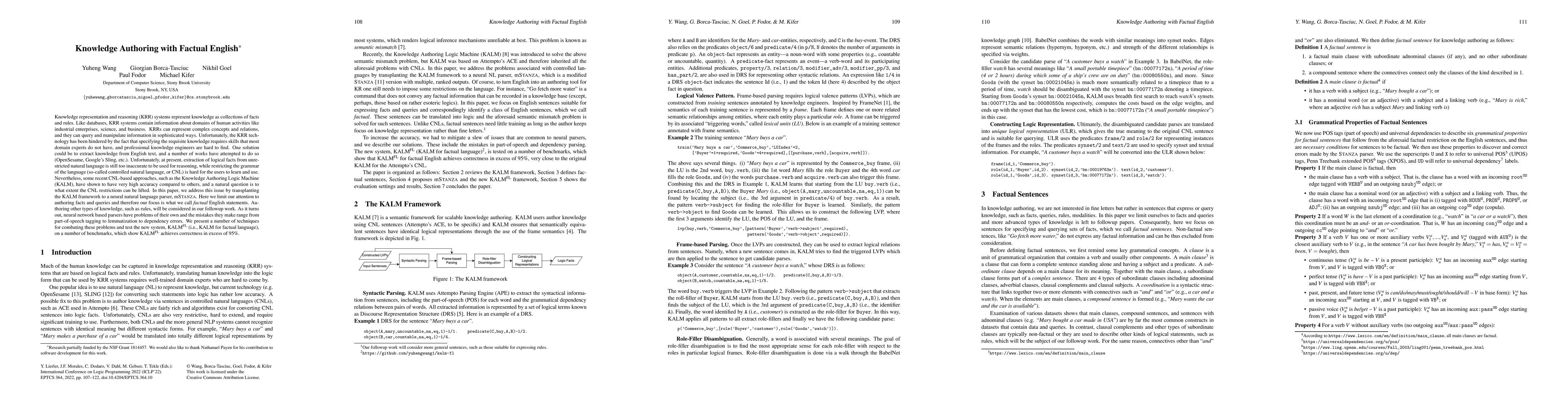 Thumbnail for Knowledge Authoring with Factual English