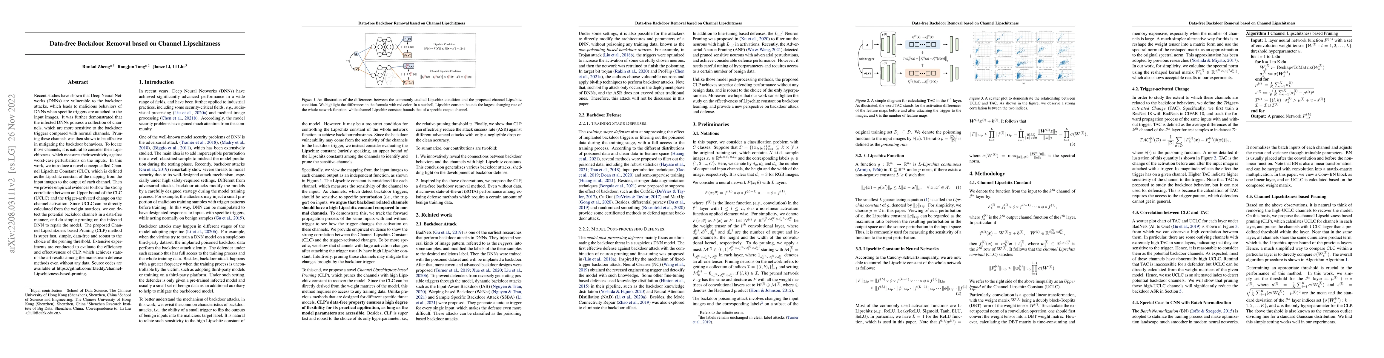 Thumbnail for Data-free Backdoor Removal based on Channel Lipschitzness