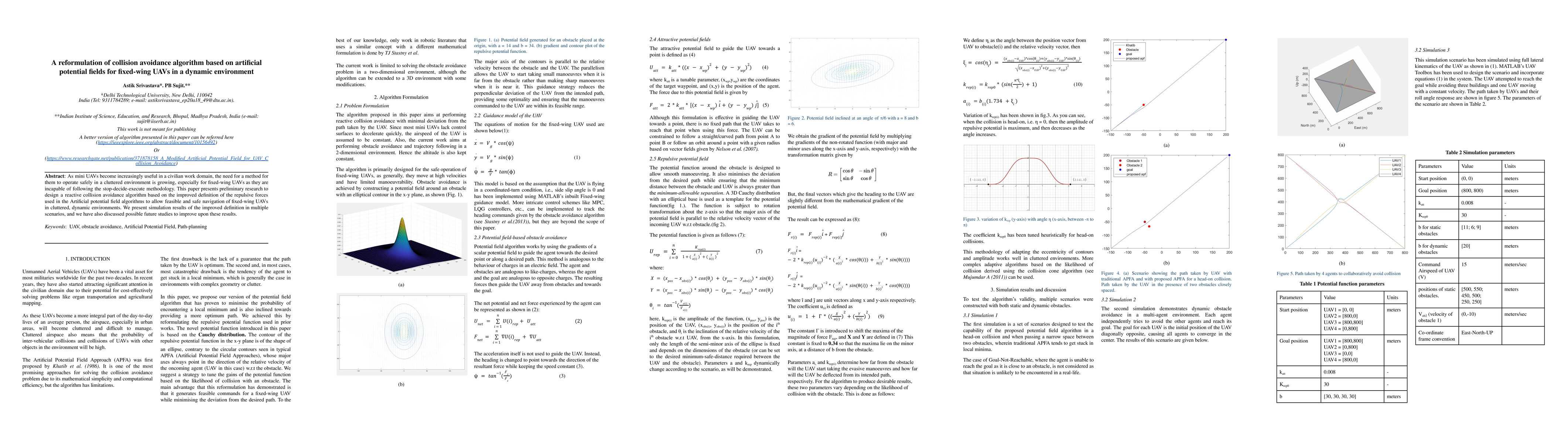 Thumbnail for A reformulation of collision avoidance algorithm based on artificial
  potential fields for fixed-wing UAVs in a dynamic environment