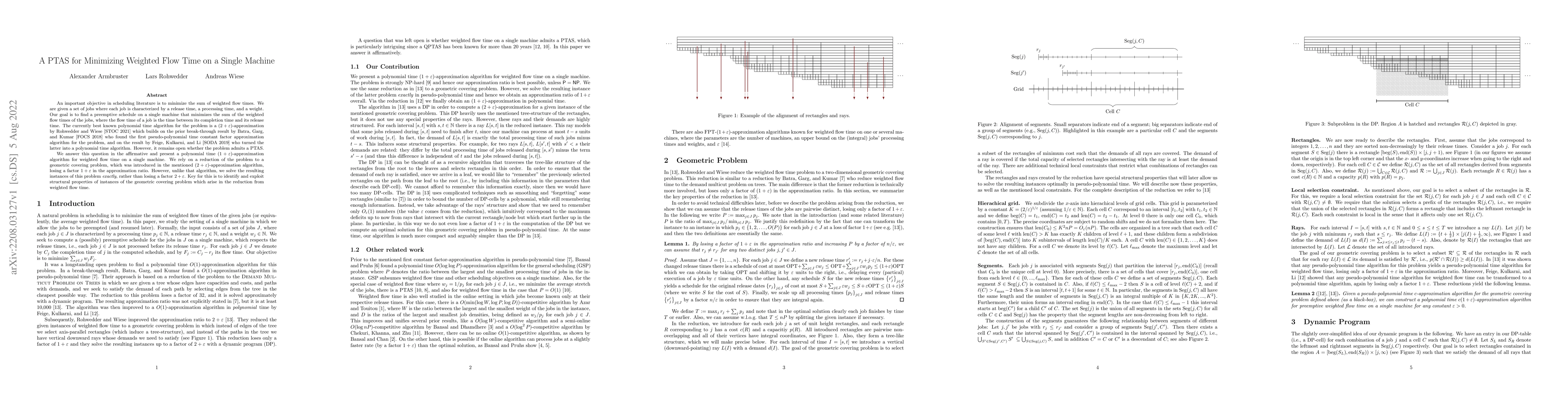 Thumbnail for A PTAS for Minimizing Weighted Flow Time on a Single Machine