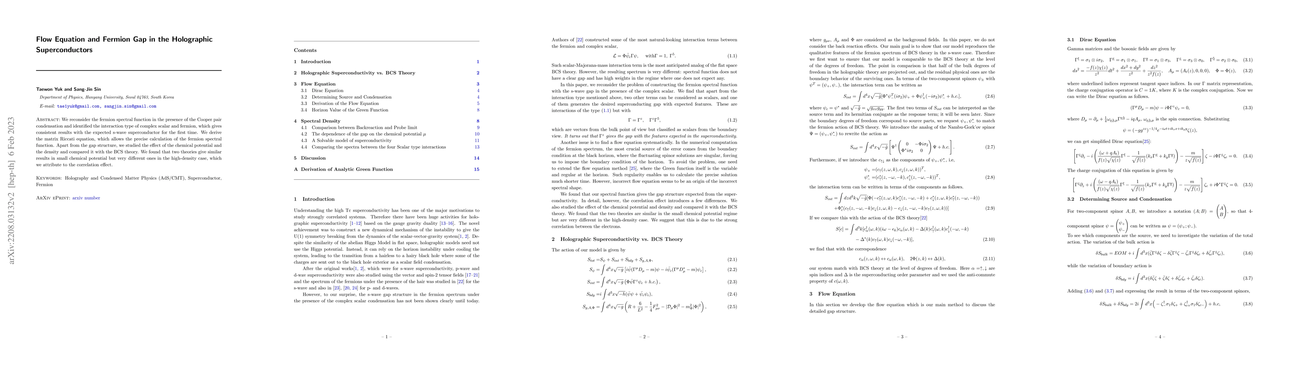 Thumbnail for Flow Equation and Fermion Gap in the Holographic Superconductors
