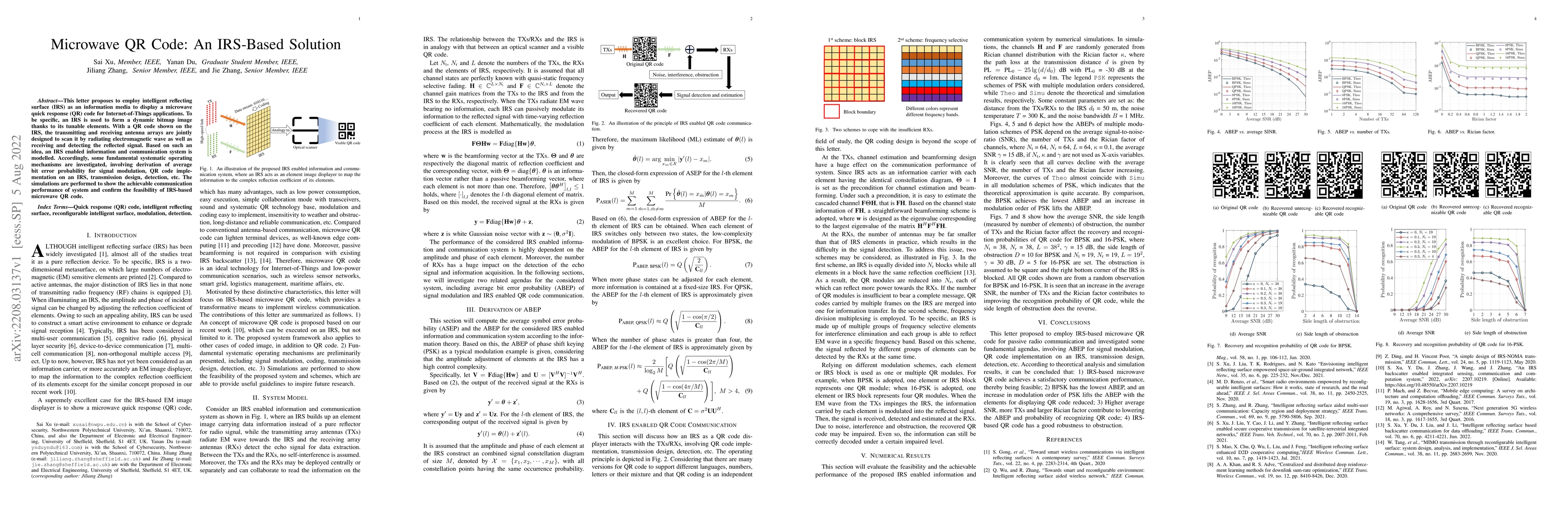 Thumbnail for Microwave QR Code: An IRS-Based Solution