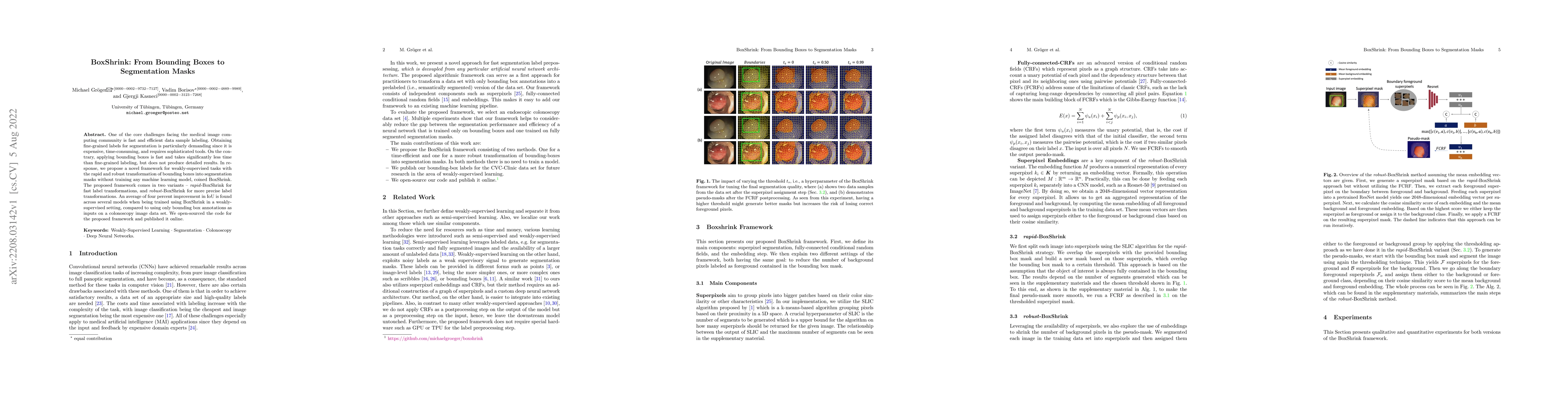 Thumbnail for BoxShrink: From Bounding Boxes to Segmentation Masks