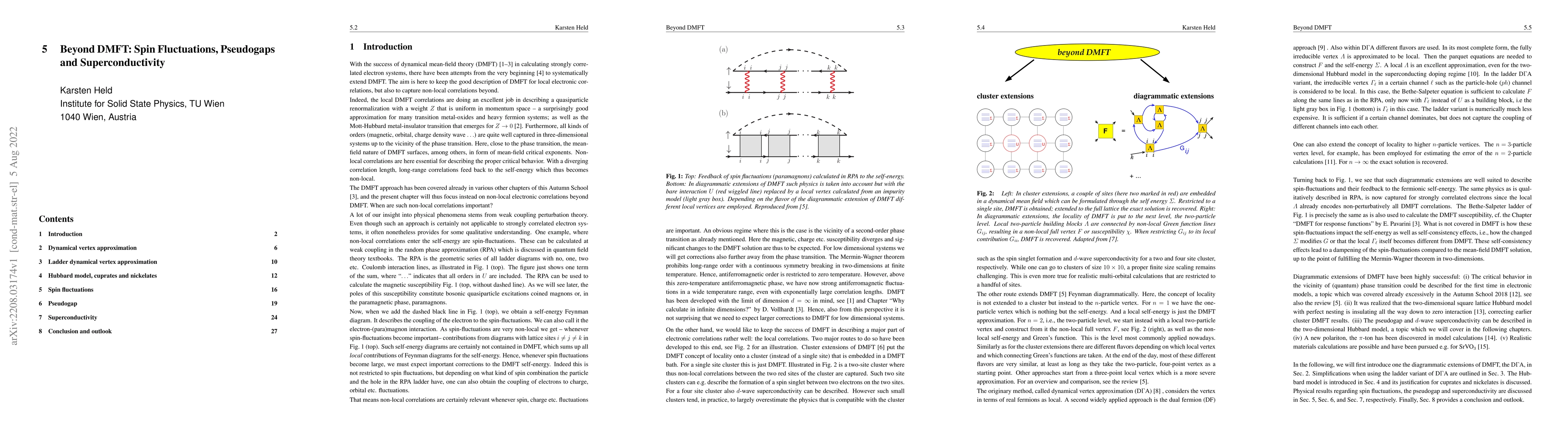 Thumbnail for Beyond DMFT: Spin Fluctuations, Pseudogaps and Superconductivity