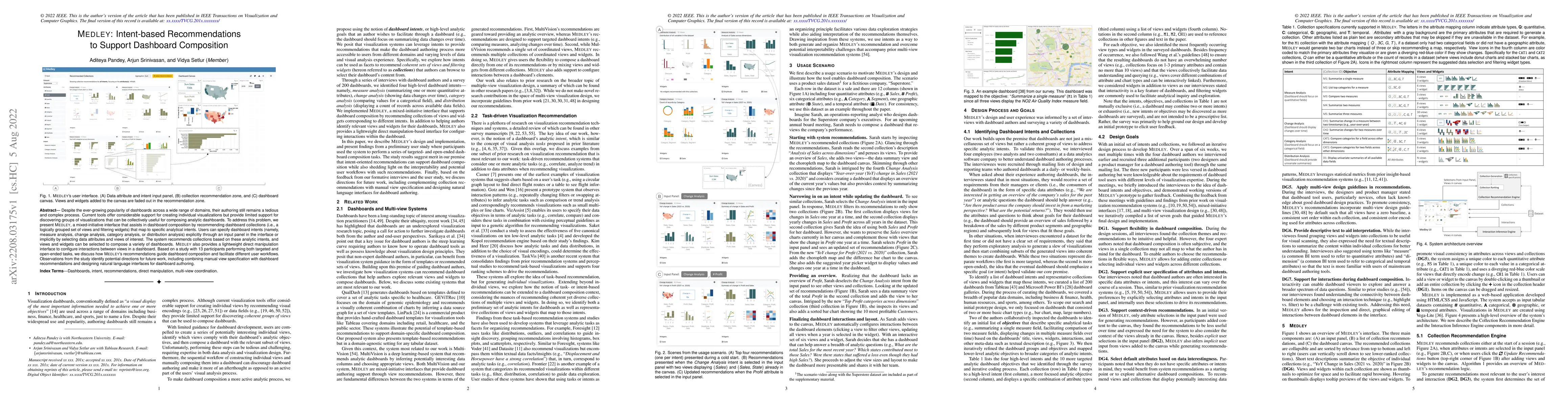 Thumbnail for MEDLEY: Intent-based Recommendations to Support Dashboard Composition