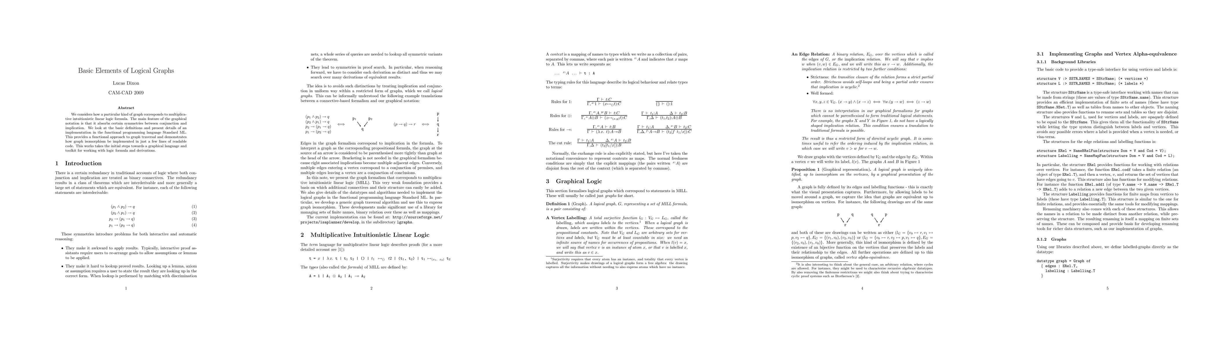 Thumbnail for Basic Elements of Logical Graphs
