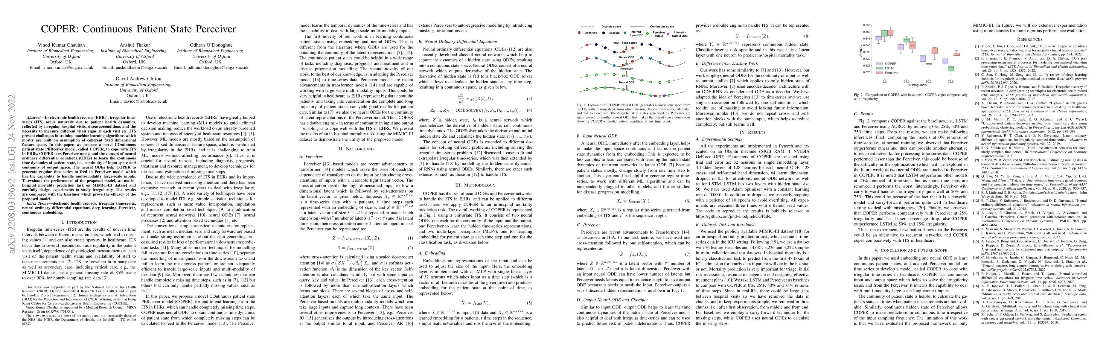 Thumbnail for COPER: Continuous Patient State Perceiver