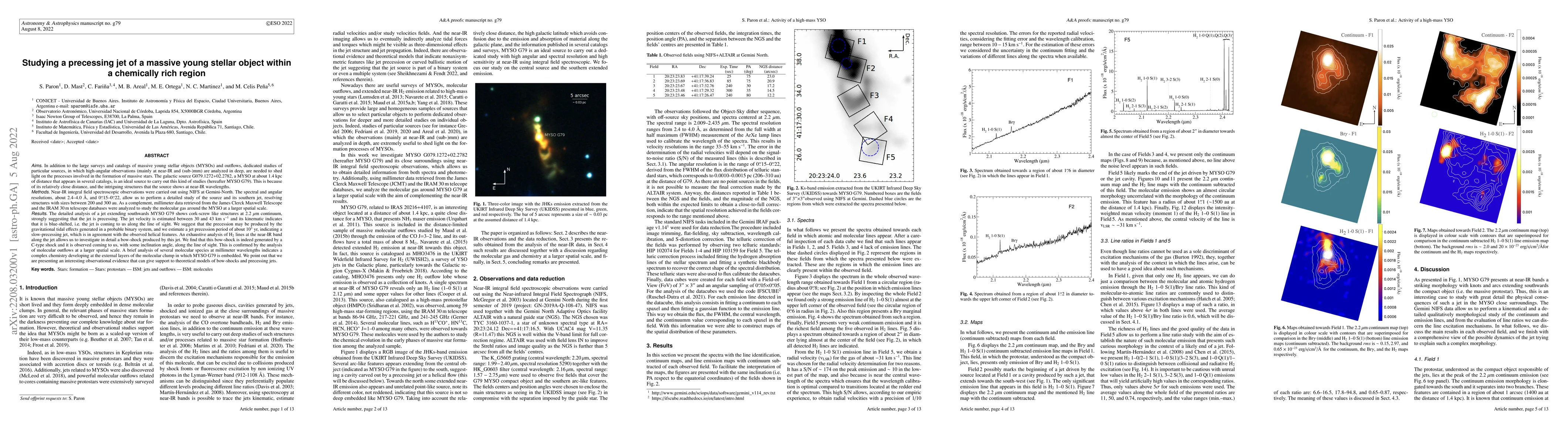 Thumbnail for Studying a precessing jet of a massive young stellar object within a
  chemically rich region