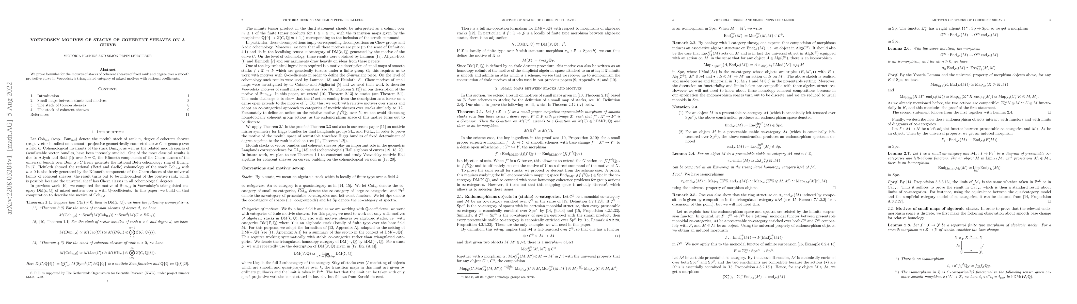 Thumbnail for Voevodsky motives of stacks of coherent sheaves on a curve