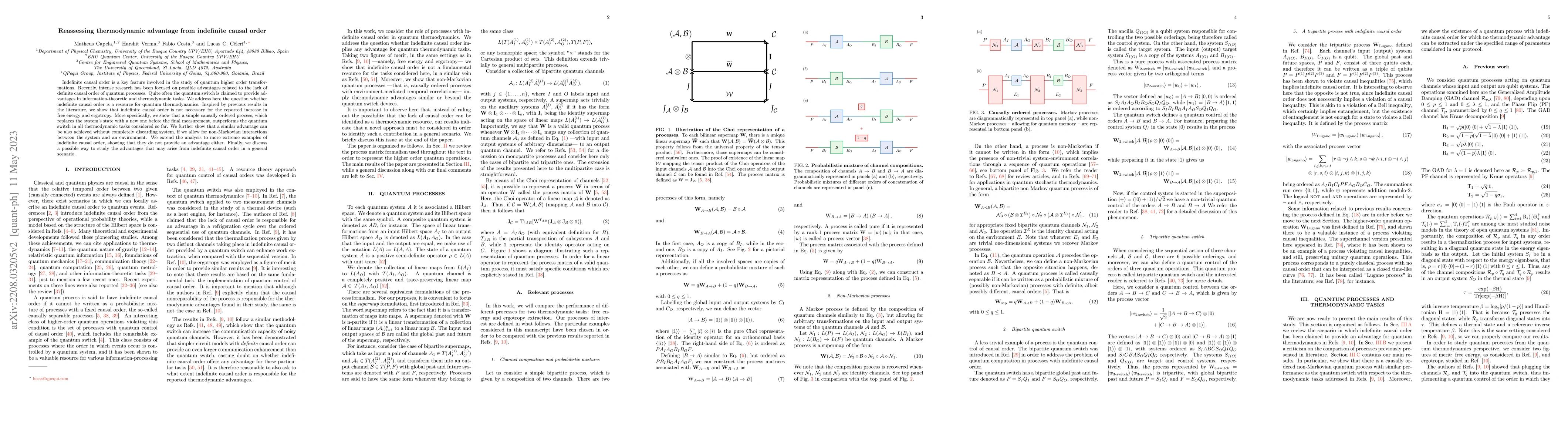 Thumbnail for Reassessing thermodynamic advantage from indefinite causal order