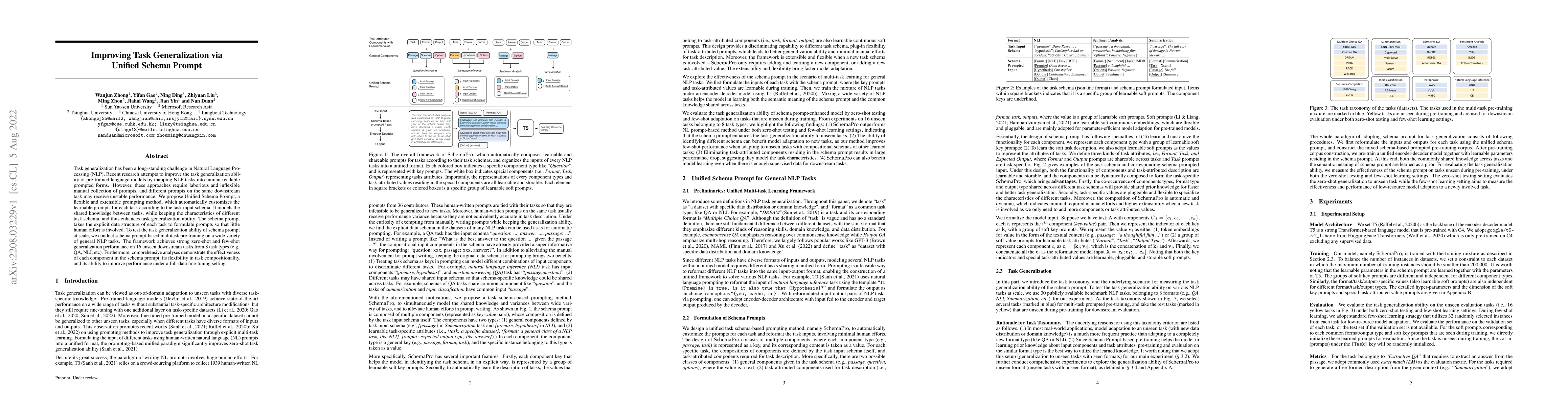 Thumbnail for Improving Task Generalization via Unified Schema Prompt