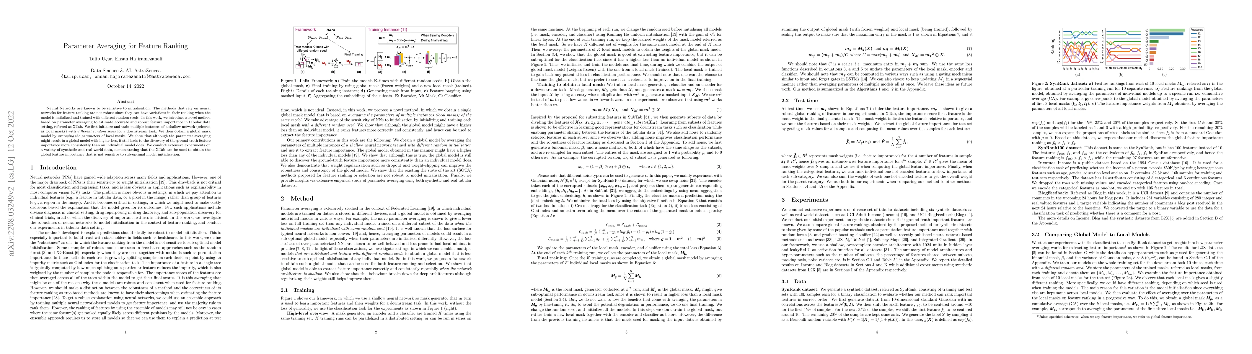 Thumbnail for Parameter Averaging for Feature Ranking