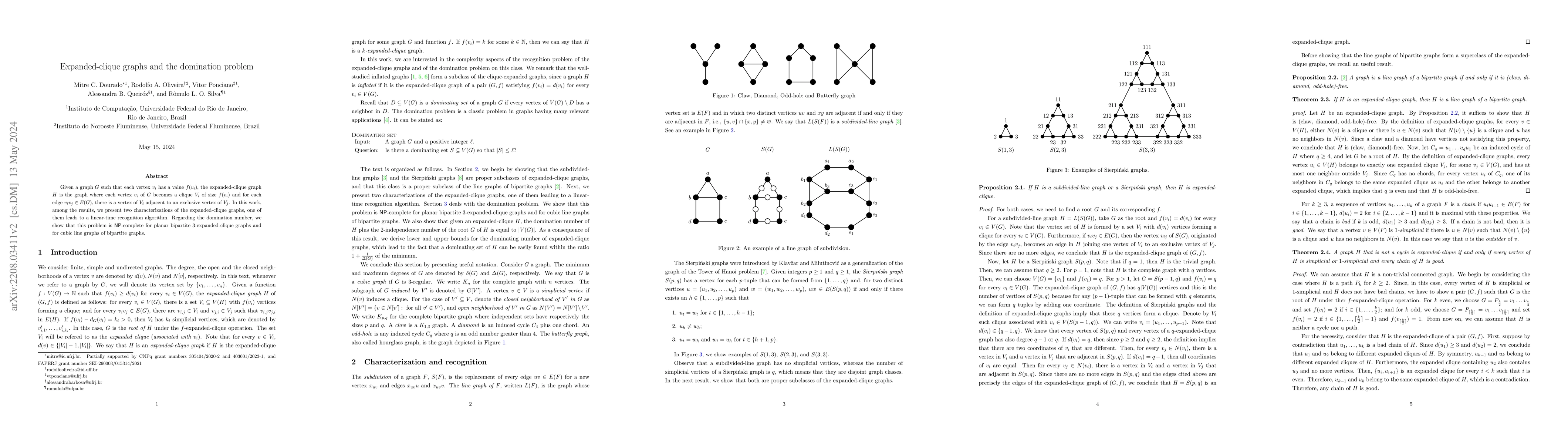 Thumbnail for Expanded-clique graphs and the domination problem