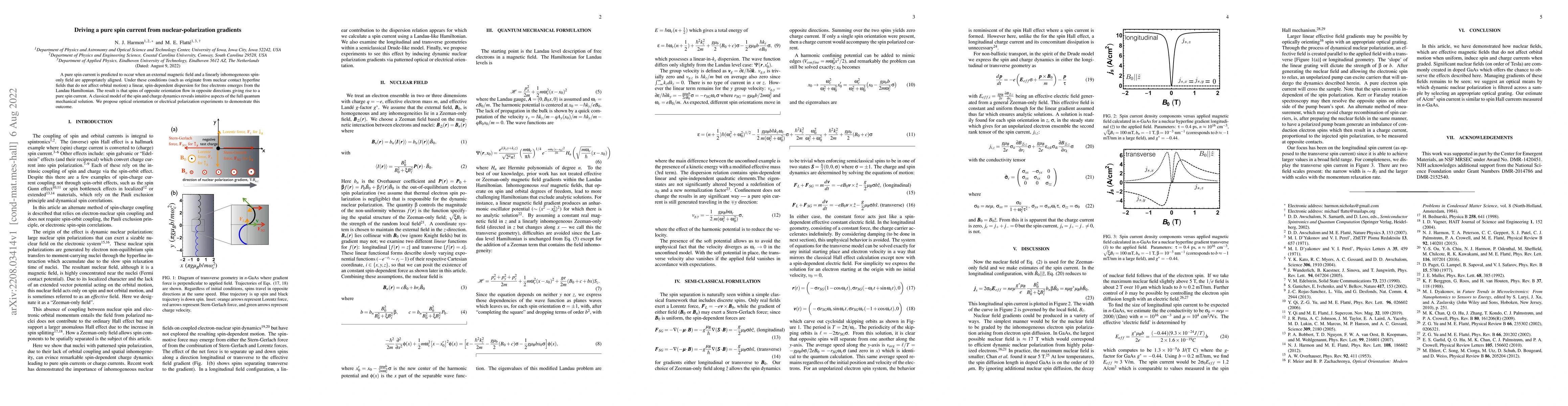 Thumbnail for Driving a pure spin current from nuclear-polarization gradients