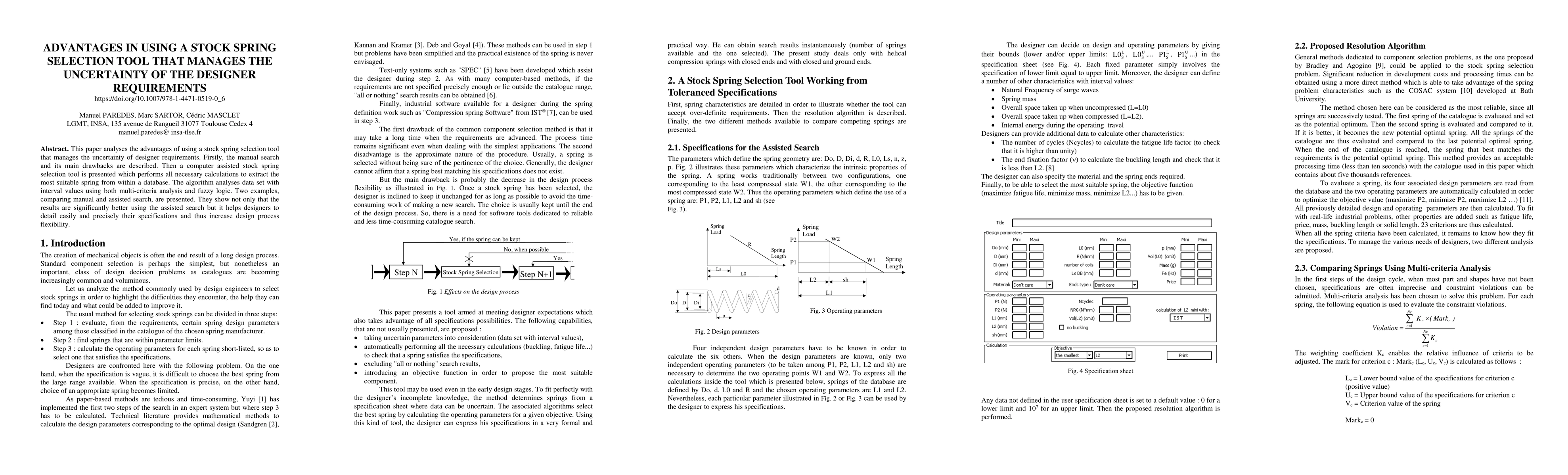 Thumbnail for Advantages in Using a Stock Spring Selection Tool that Manages the
  Uncertainty of the Designer Requirements