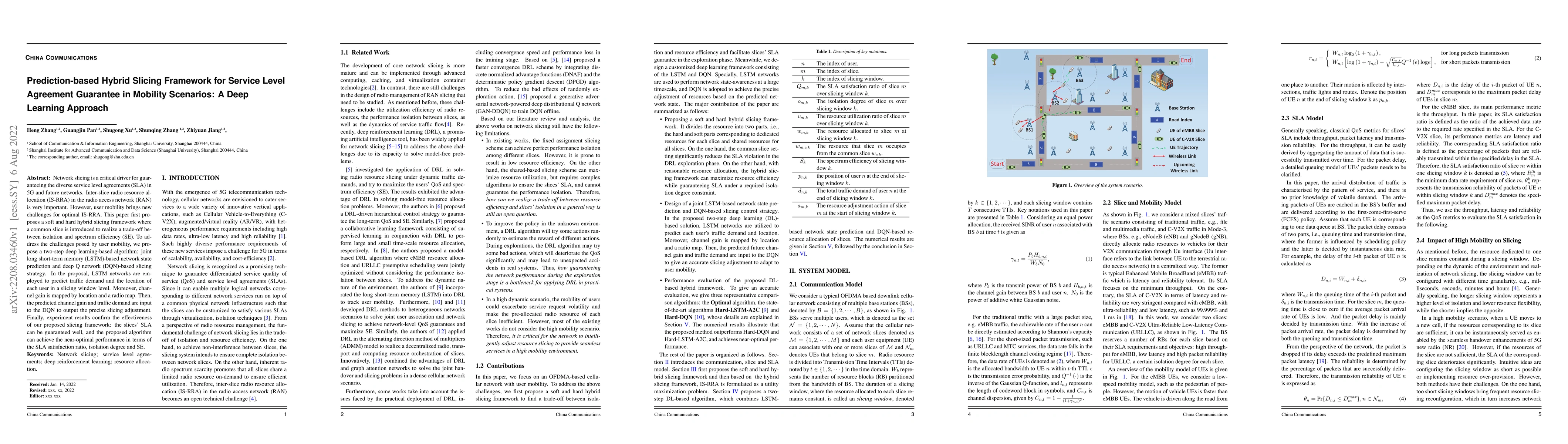 Thumbnail for Prediction-based Hybrid Slicing Framework for Service Level Agreement
  Guarantee in Mobility Scenarios: A Deep Learning Approach