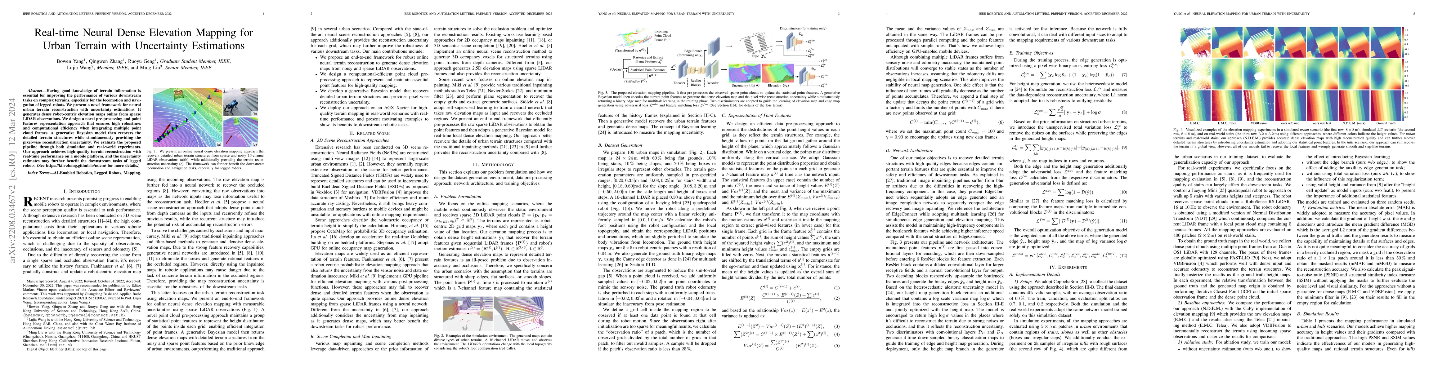 Thumbnail for Real-time Neural Dense Elevation Mapping for Urban Terrain with
  Uncertainty Estimations