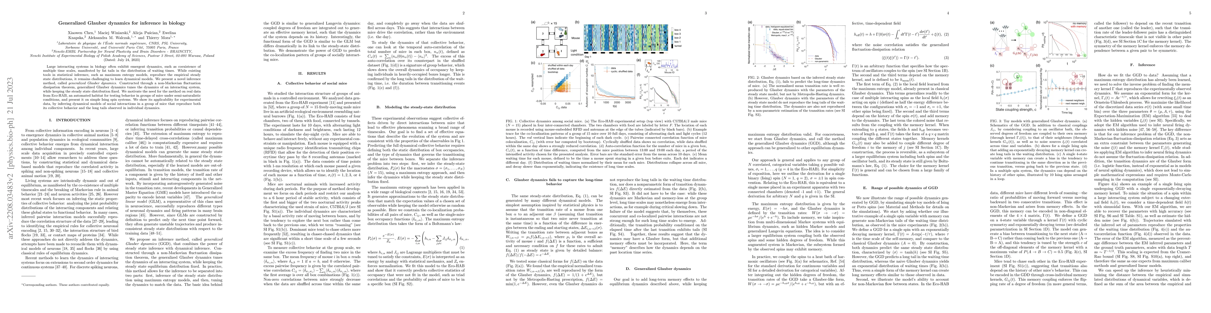 Thumbnail for Generalized Glauber dynamics for inference in biology