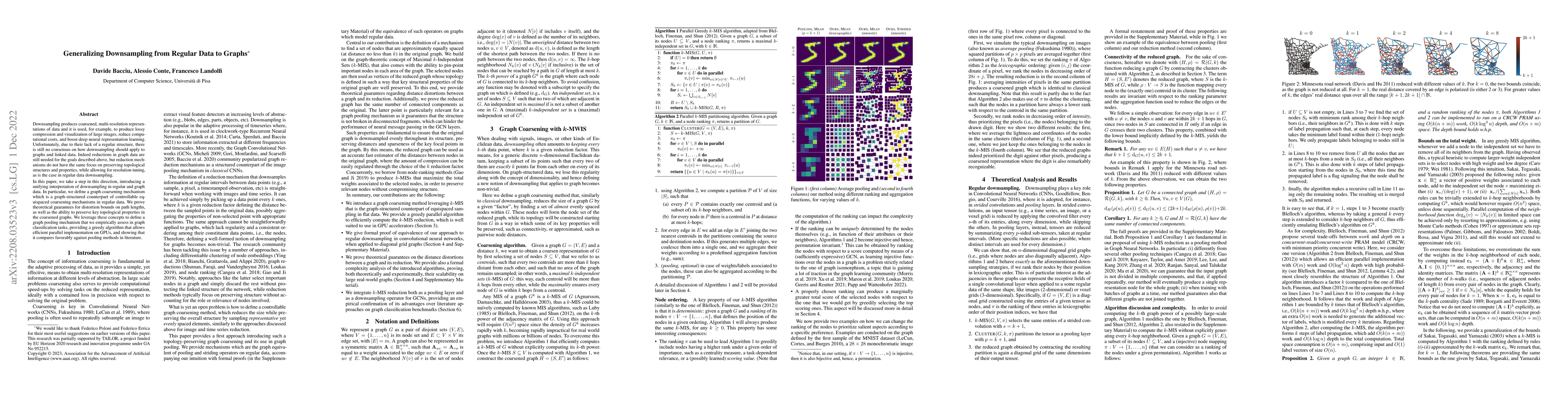 Thumbnail for Generalizing Downsampling from Regular Data to Graphs