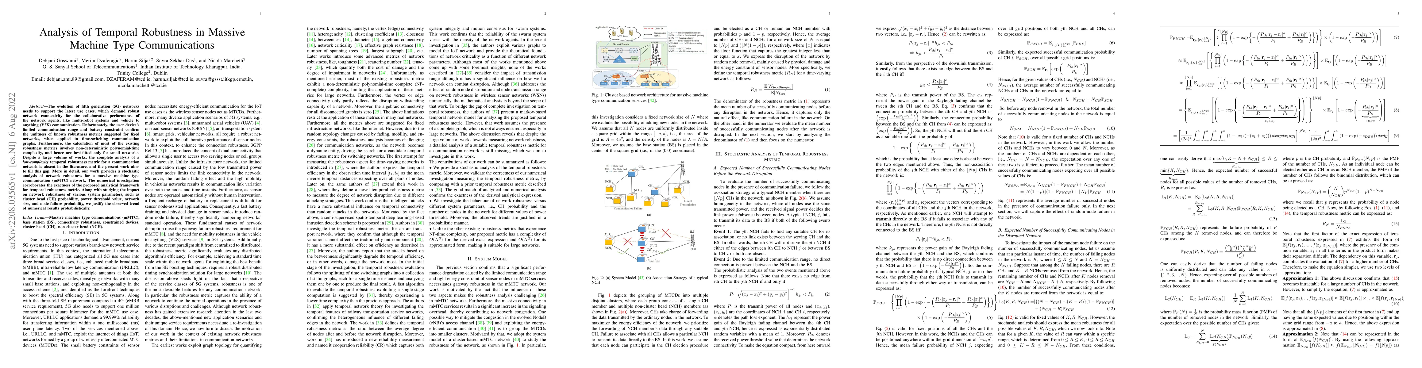 Thumbnail for Analysis of Temporal Robustness in Massive Machine Type Communications