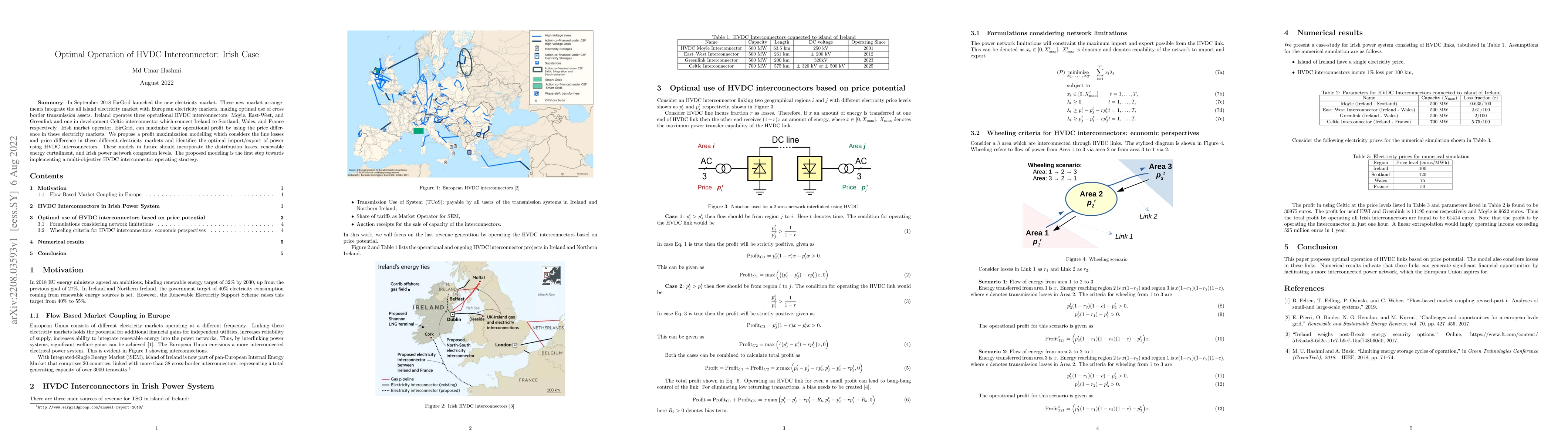 Thumbnail for Optimal Operation of HVDC Interconnector: Irish Case