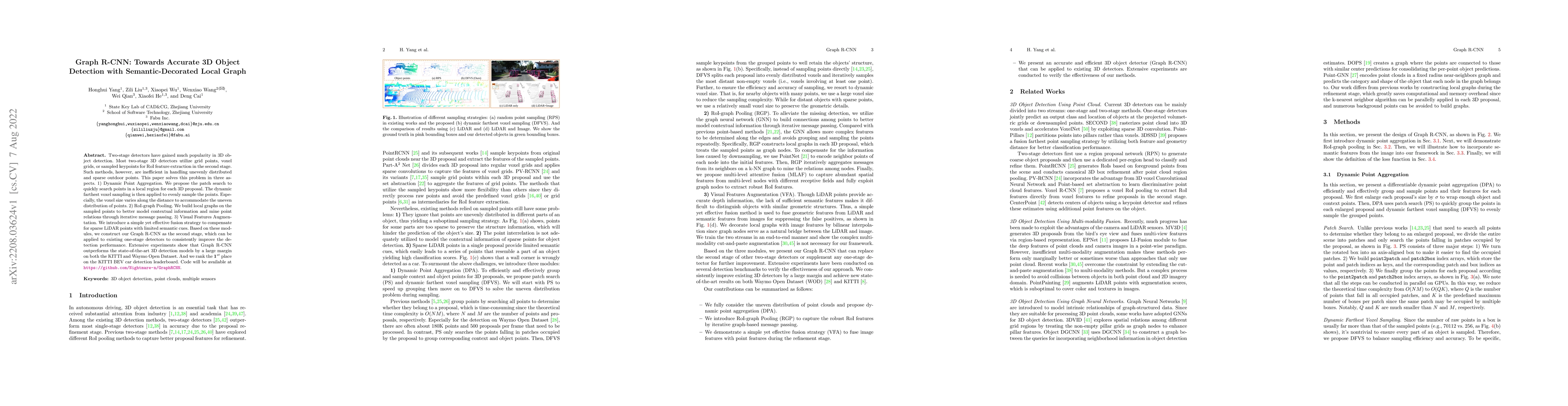 Thumbnail for Graph R-CNN: Towards Accurate 3D Object Detection with
  Semantic-Decorated Local Graph