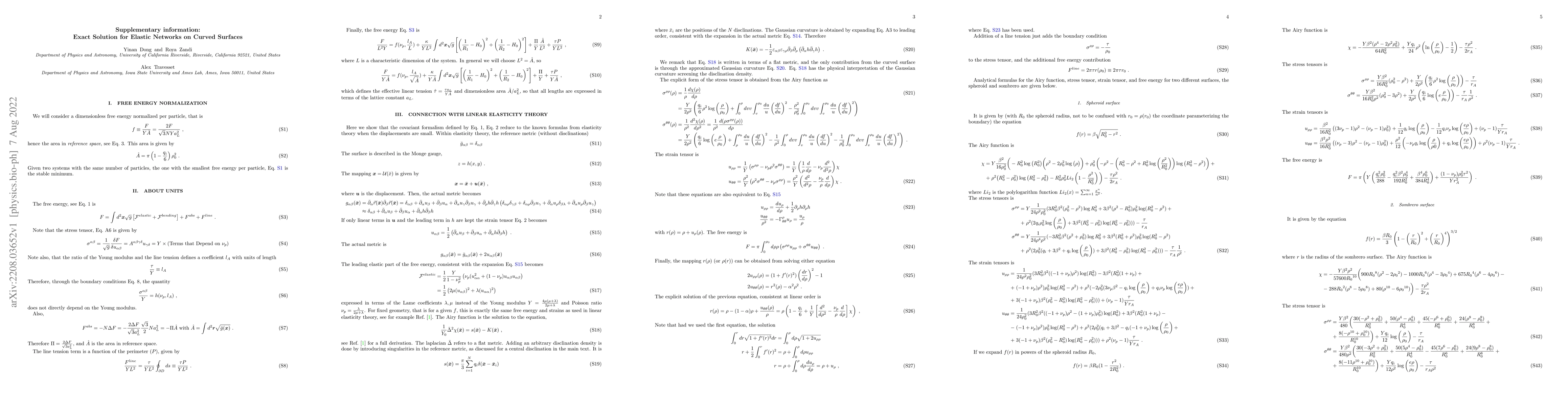Thumbnail for Exact Solution for Elastic Networks on Curved Surfaces