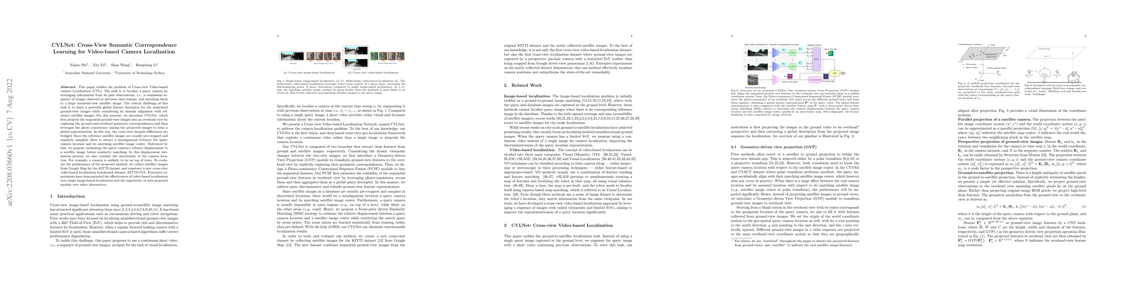 Thumbnail for CVLNet: Cross-View Semantic Correspondence Learning for Video-based
  Camera Localization