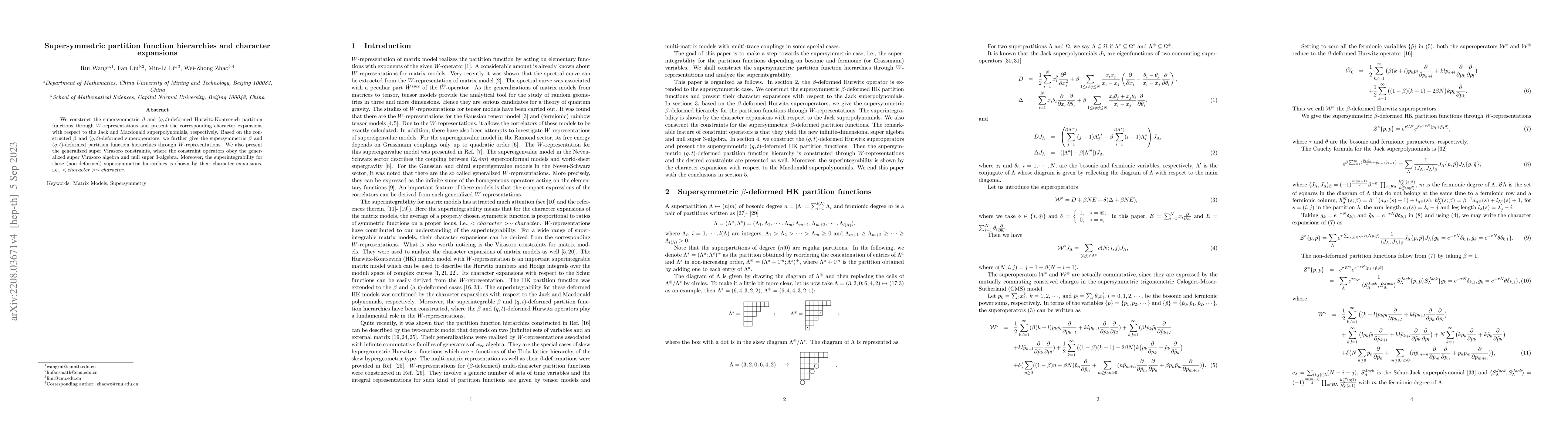 Thumbnail for Supersymmetric partition function hierarchies and character expansions