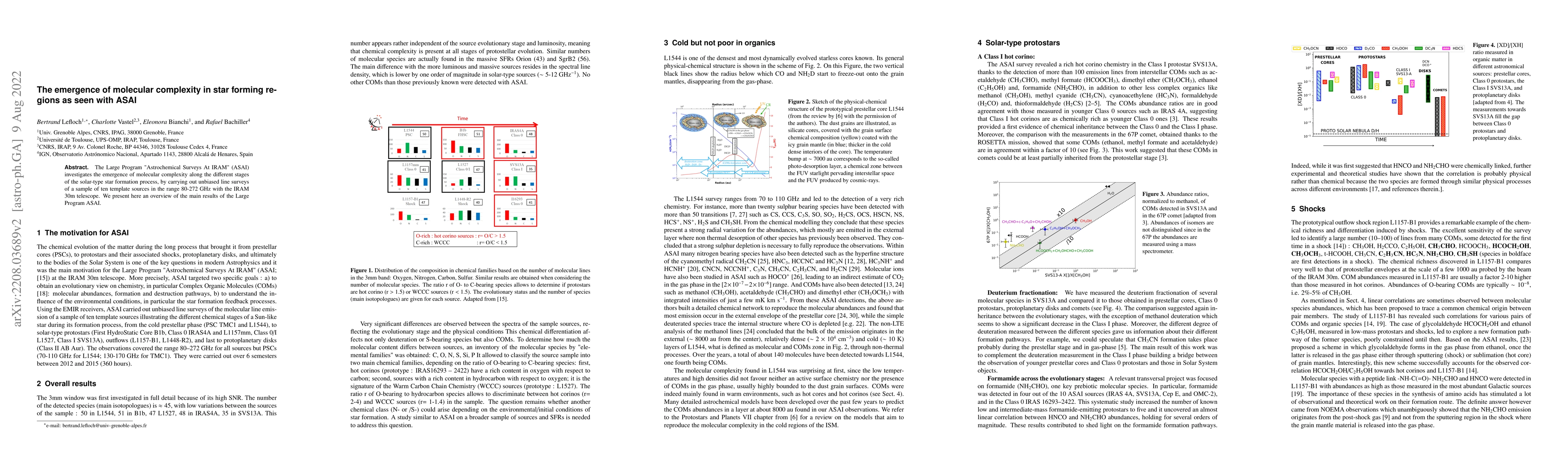 Thumbnail for The emergence of molecular complexity in star forming regions as seen
  with ASAI