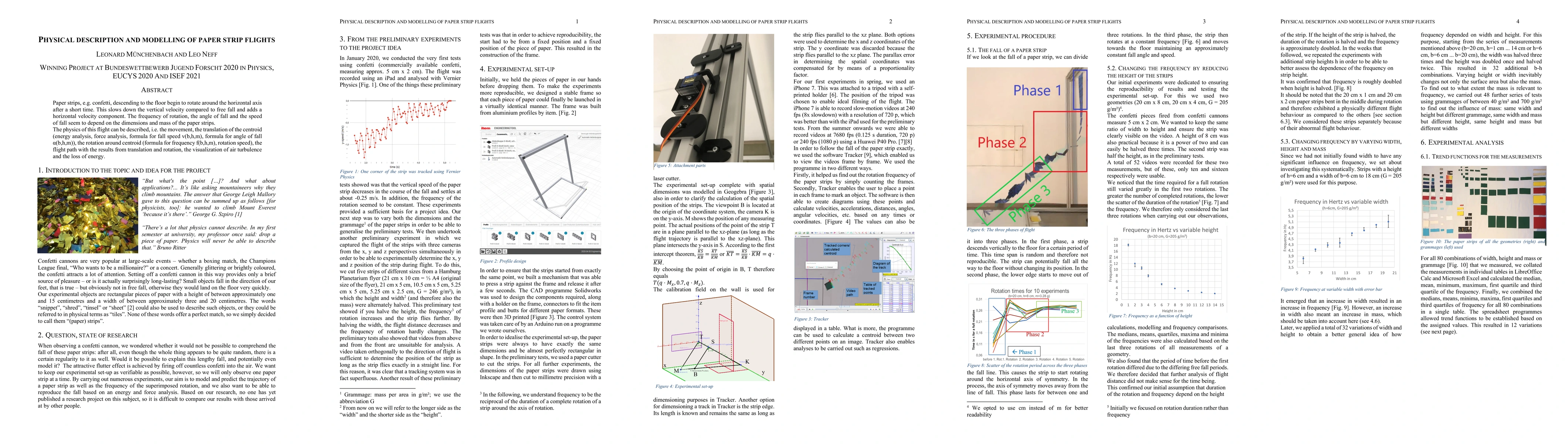 Thumbnail for Physical description and modelling of paper strip flights